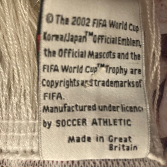 FIFA England 2002 Scarf - Korea Japan - FIFA Official Licensed - NWT - Picture 5 of 8